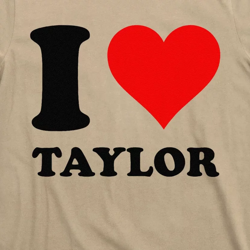 Red Heart I Love Taylor T-Shirt