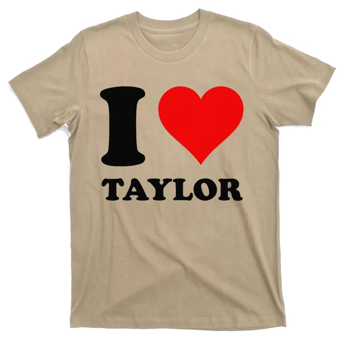 Red Heart I Love Taylor T-Shirt