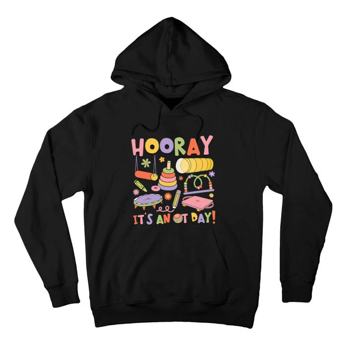 Retro Hooray It’s An OT Day Occupational Therapy Pediatric Tall Hoodie