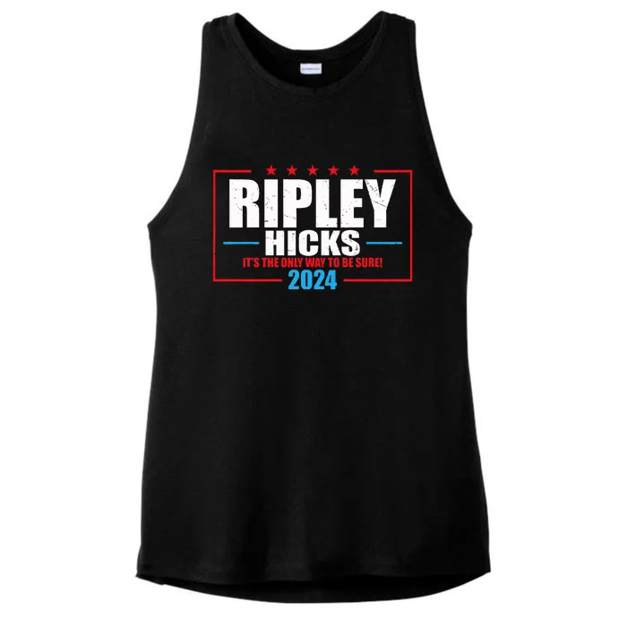 Ripley Hicks It’s The Only Way To Be Sure! 2024 Ladies Tri-Blend Wicking Tank