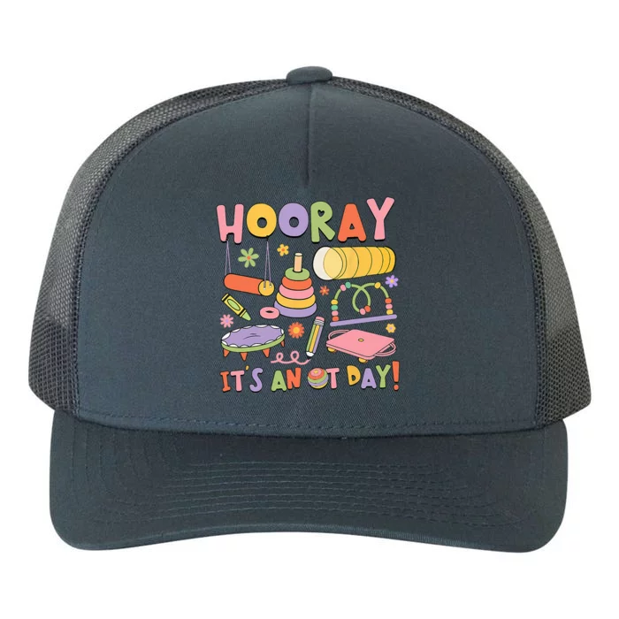 Retro Hooray It’s An OT Day Occupational Therapy Pediatric Yupoong Adult 5-Panel Trucker Hat