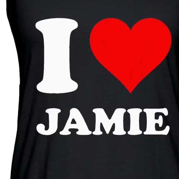 Red Heart I Love Jamie Ladies Essential Flowy Tank