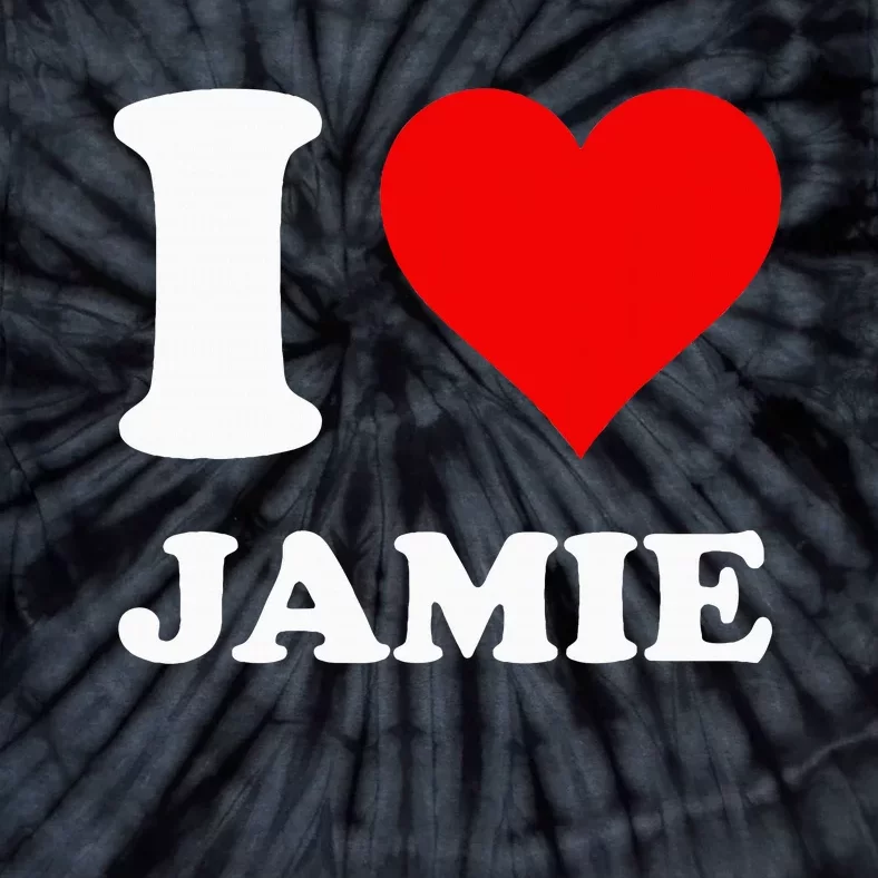 Red Heart I Love Jamie Tie-Dye T-Shirt