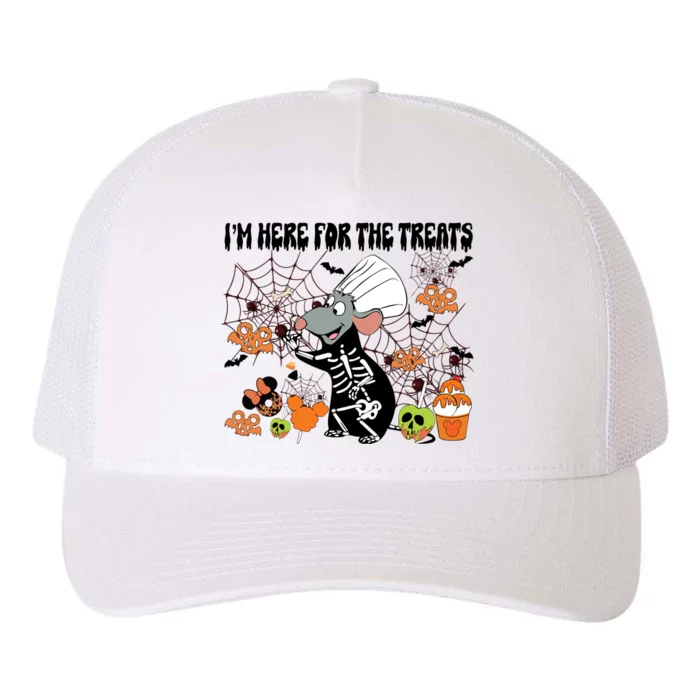 Remy Halloween Im Here For The Treats Snacks Halloween Little Yupoong Adult 5-Panel Trucker Hat