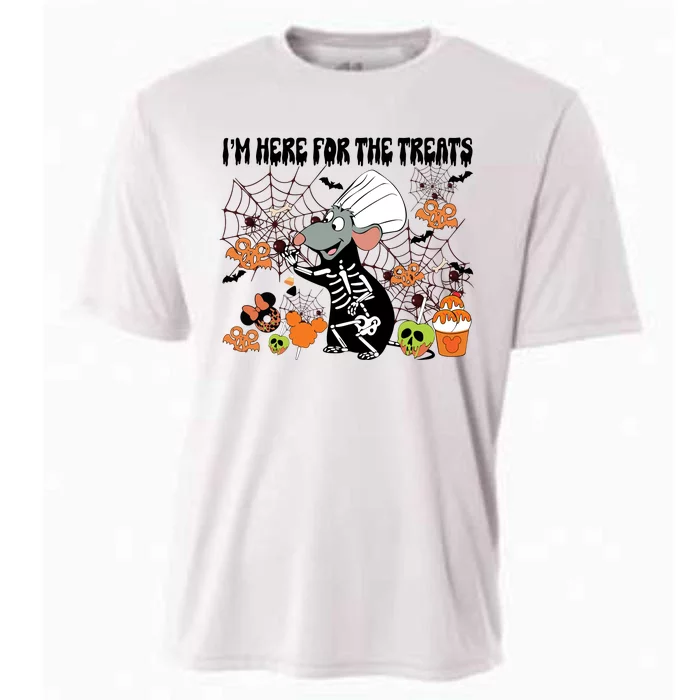 Remy Halloween Im Here For The Treats Snacks Halloween Little Cooling Performance Crew T-Shirt