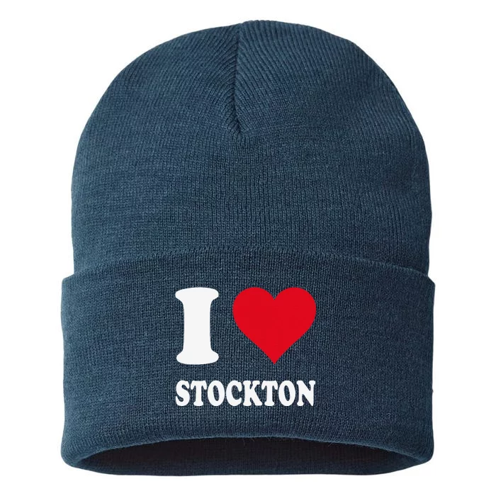 Red Heart I Love Stockton Sustainable Knit Beanie