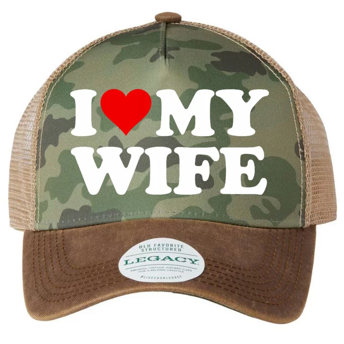 Red Heart I Love My Wife Legacy Tie Dye Trucker Hat