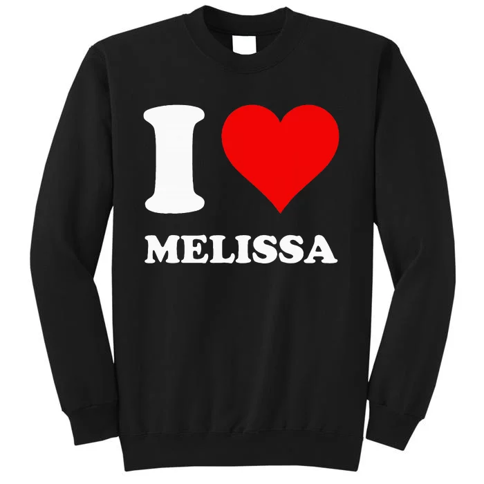 Red Heart I Love Melissa Tall Sweatshirt