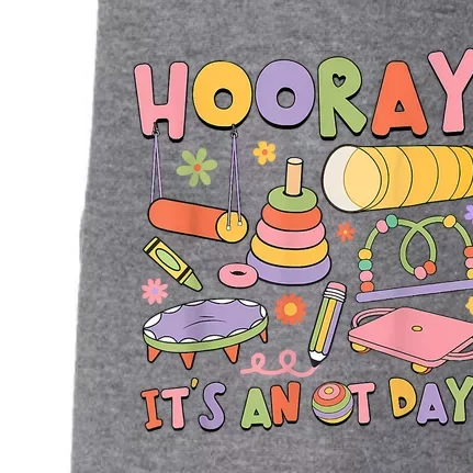 Retro Hooray It’s An OT Day Occupational Therapy Pediatric Doggie 3-End Fleece Hoodie