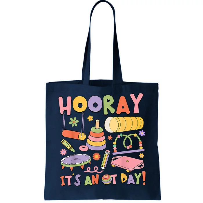 Retro Hooray It’s An OT Day Occupational Therapy Pediatric Tote Bag