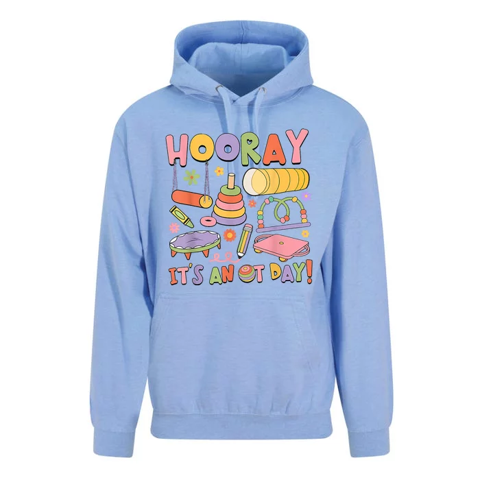 Retro Hooray It’s An OT Day Occupational Therapy Pediatric Unisex Surf Hoodie