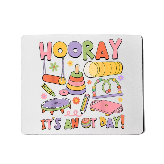 Retro Hooray It’s An OT Day Occupational Therapy Pediatric Mousepad