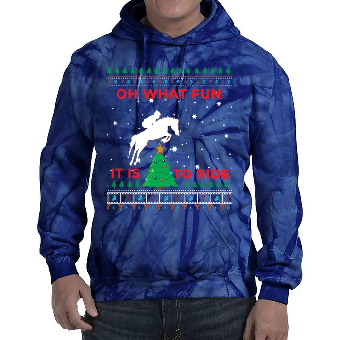 Riding Hunter Jumper Horse Tie Dye Hoodie