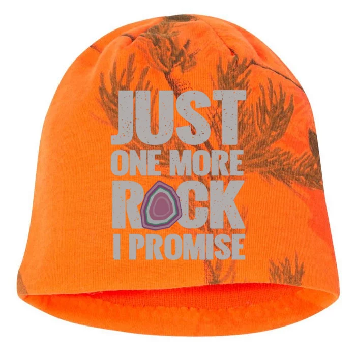 Rock Hounding Just One More Rock I Promise Geologist Kati - Camo Knit Beanie