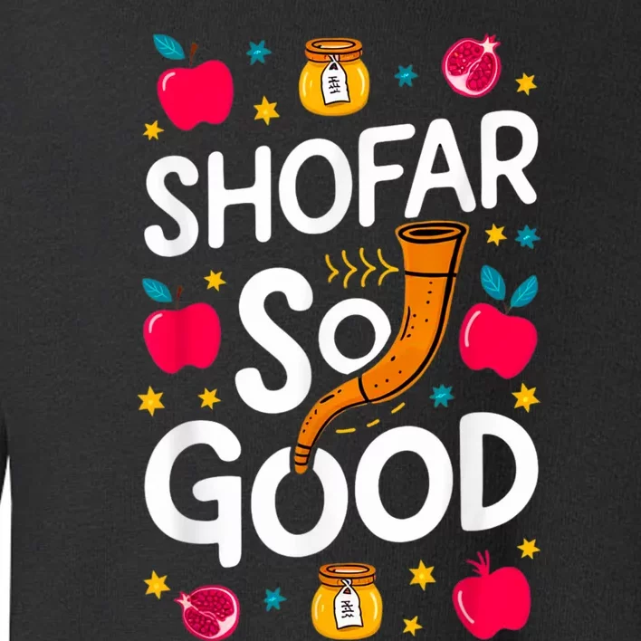 Rosh Hashanah Jewish New Year Shana Tova Apple Honey Shofar Toddler Sweatshirt