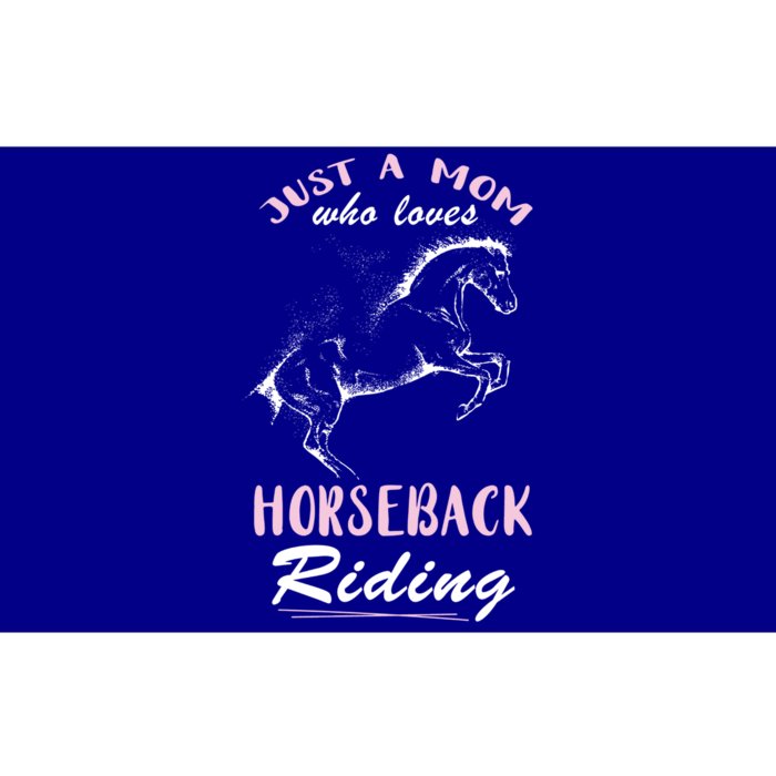 Riding Horse Just A Mom Horseback Rider Horseback Riding Gift Bumper Sticker