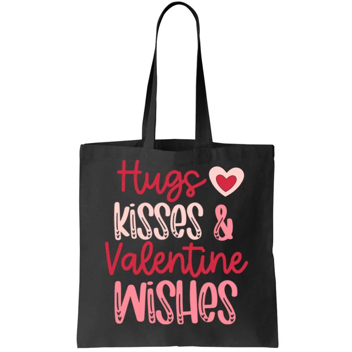 Romantic Hugs Kisses And Valentine Wishes Love Apparel Tote Bag