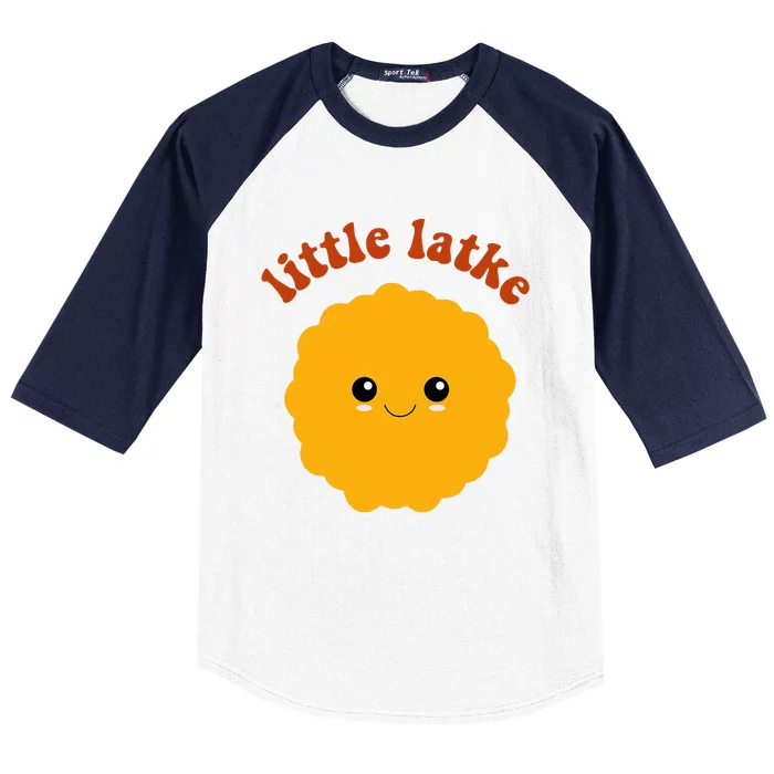 Retro Hanukkah Little Latke Baby Happy Hanukkah Pajamas Baseball Sleeve Shirt