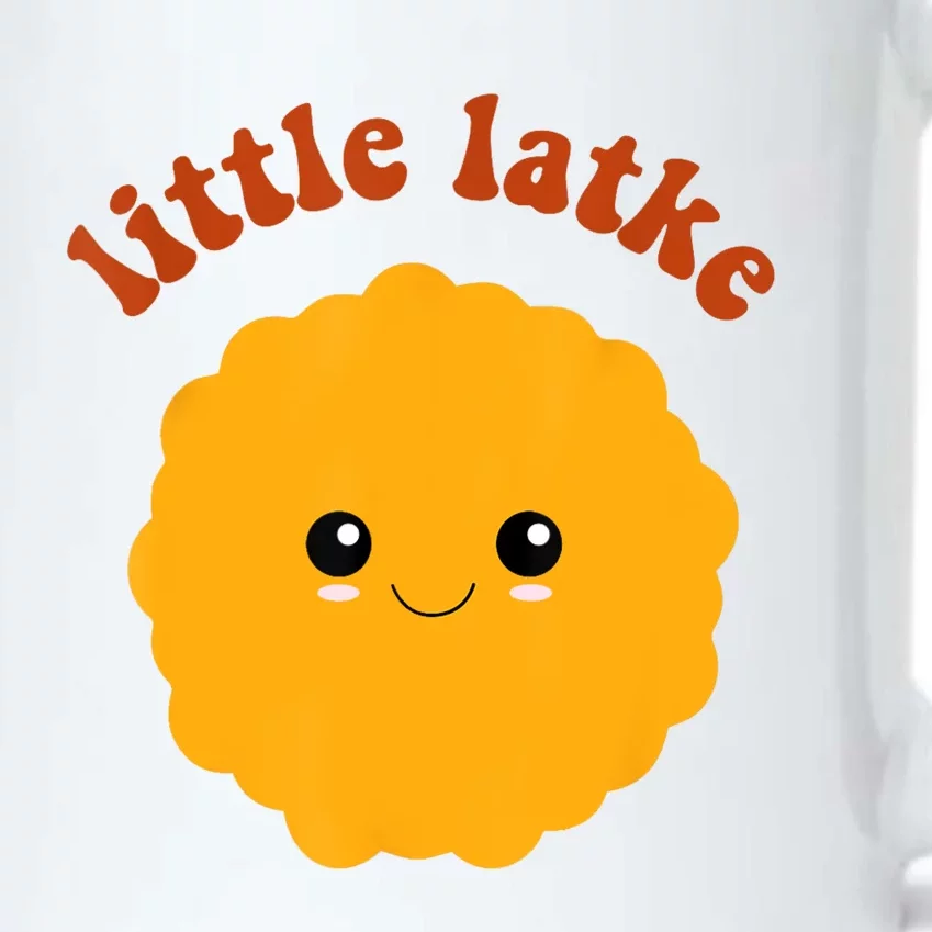 Retro Hanukkah Little Latke Baby Happy Hanukkah Pajamas Black Color Changing Mug