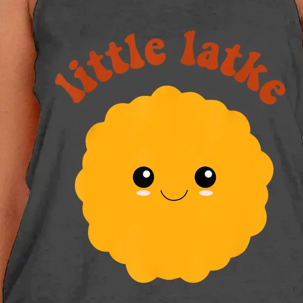 Retro Hanukkah Little Latke Baby Happy Hanukkah Pajamas Women's Knotted Racerback Tank