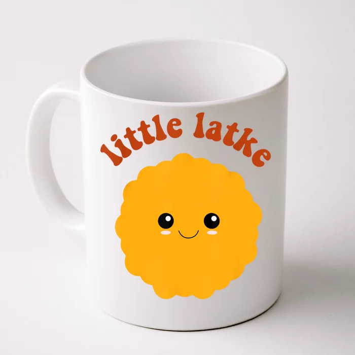 Retro Hanukkah Little Latke Baby Happy Hanukkah Pajamas Front & Back Coffee Mug