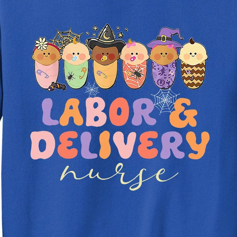 Retro Halloween L&D Labor And Delivery Nurse Party Costume Sweatshirt