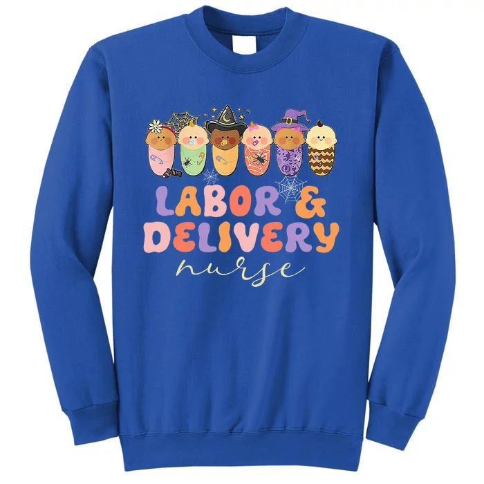 Retro Halloween L&D Labor And Delivery Nurse Party Costume Sweatshirt