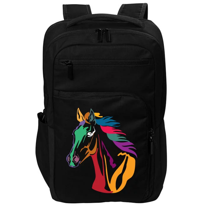 Rainbow Horse Lover Cute Impact Tech Backpack