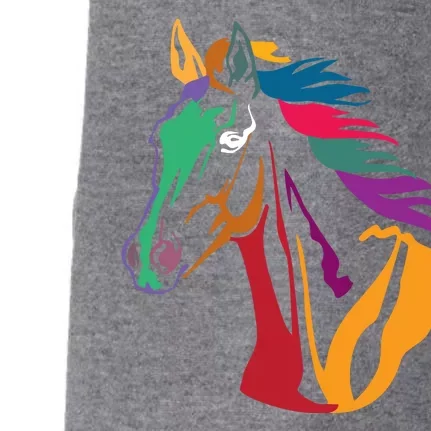 Rainbow Horse Lover Cute Doggie 3-End Fleece Hoodie