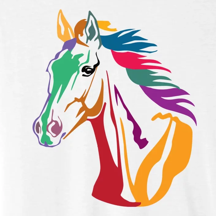 Rainbow Horse Lover Cute ChromaSoft Performance T-Shirt