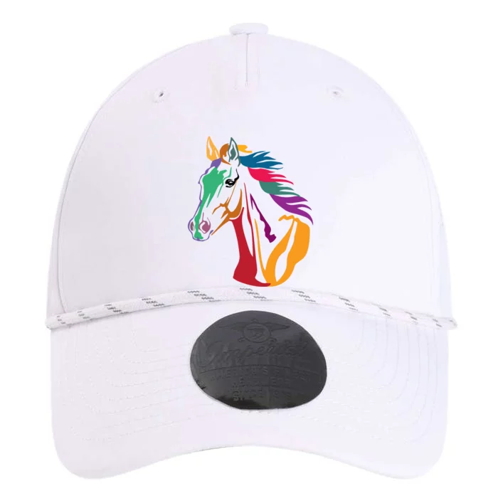 Rainbow Horse Lover Cute Performance The Dyno Cap