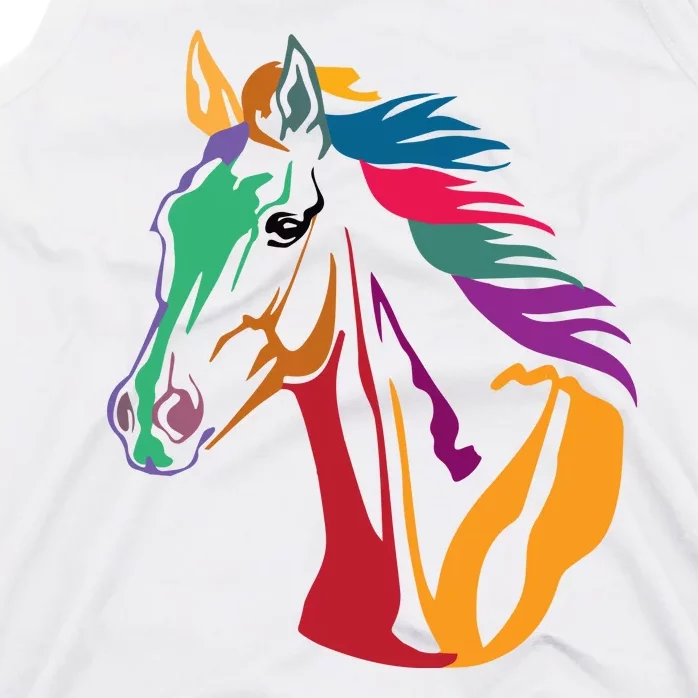 Rainbow Horse Lover Cute Tank Top