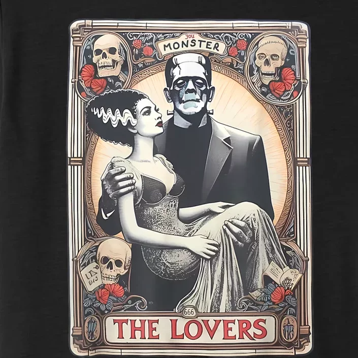 Retro Halloween Lovers Tarot Card Halloween ChromaSoft Performance T-Shirt