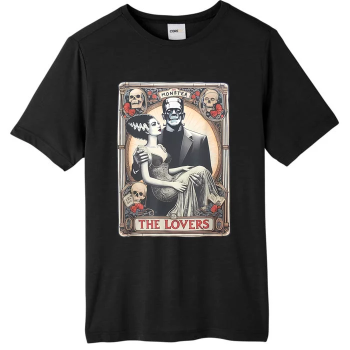 Retro Halloween Lovers Tarot Card Halloween ChromaSoft Performance T-Shirt