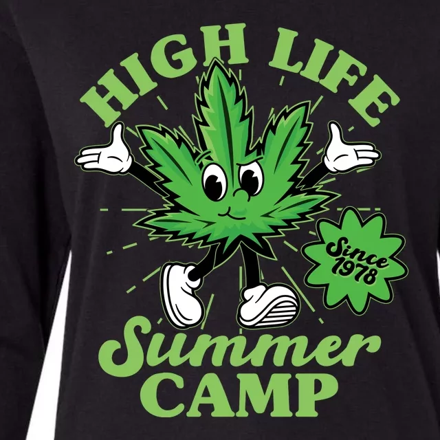 Retro High Life Summer Camp Since 1978 Womens Cotton Relaxed Long Sleeve T-Shirt