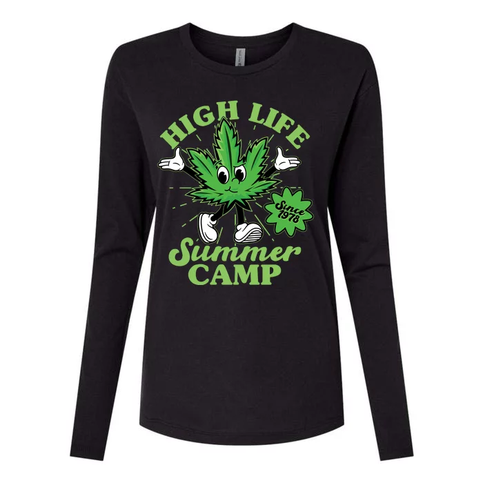 Retro High Life Summer Camp Since 1978 Womens Cotton Relaxed Long Sleeve T-Shirt