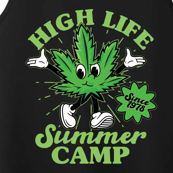 Retro High Life Summer Camp Since 1978 Performance Tank