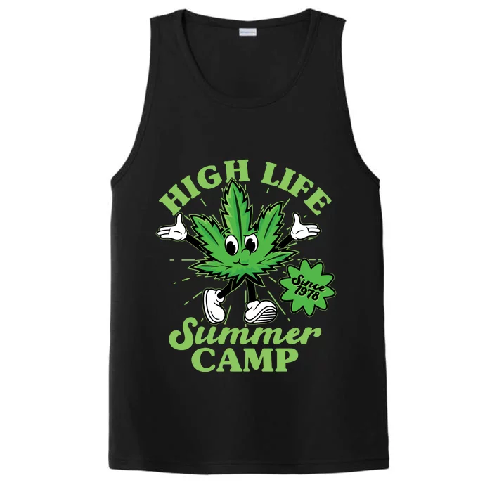 Retro High Life Summer Camp Since 1978 Performance Tank