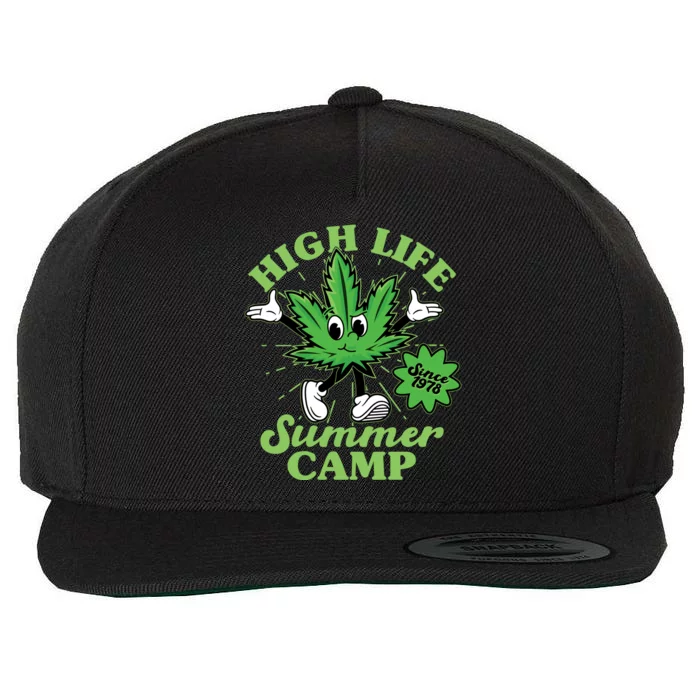 Retro High Life Summer Camp Since 1978 Wool Snapback Cap