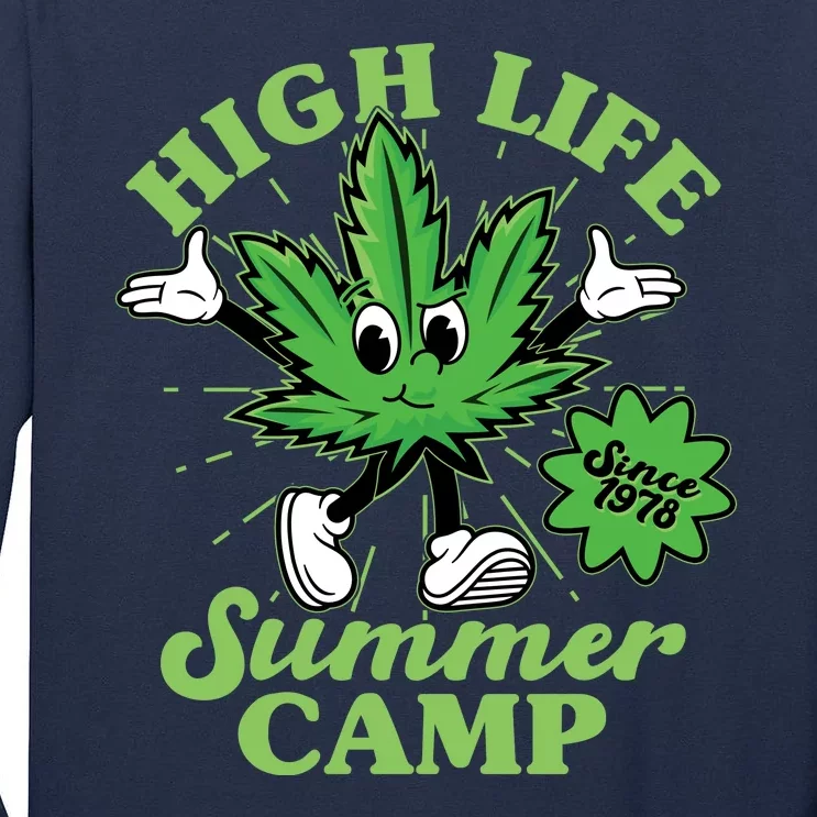 Retro High Life Summer Camp Since 1978 Tall Long Sleeve T-Shirt