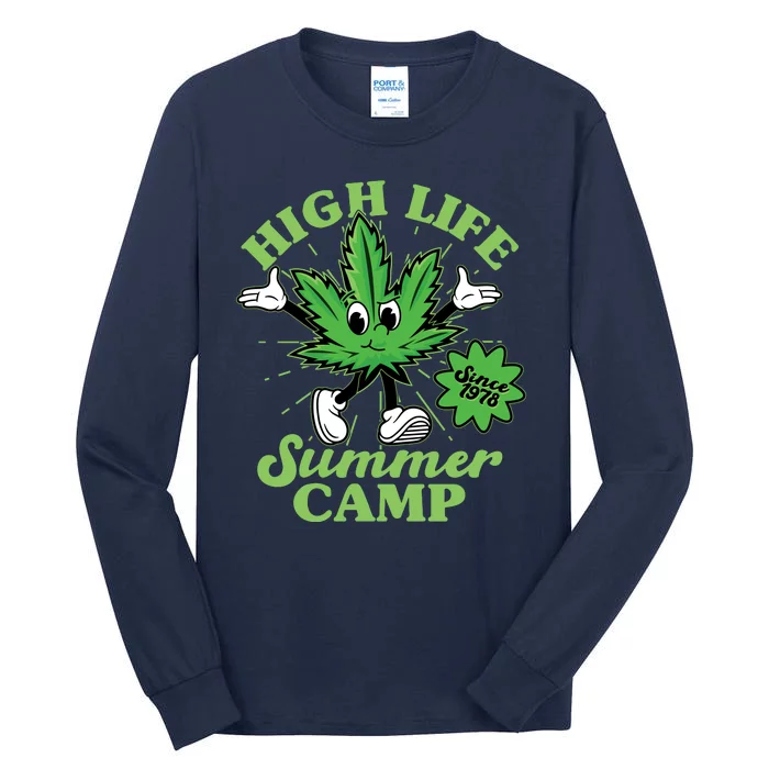 Retro High Life Summer Camp Since 1978 Tall Long Sleeve T-Shirt