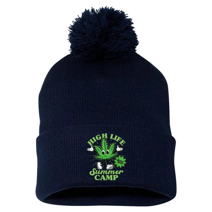 Retro High Life Summer Camp Since 1978 Pom Pom 12in Knit Beanie