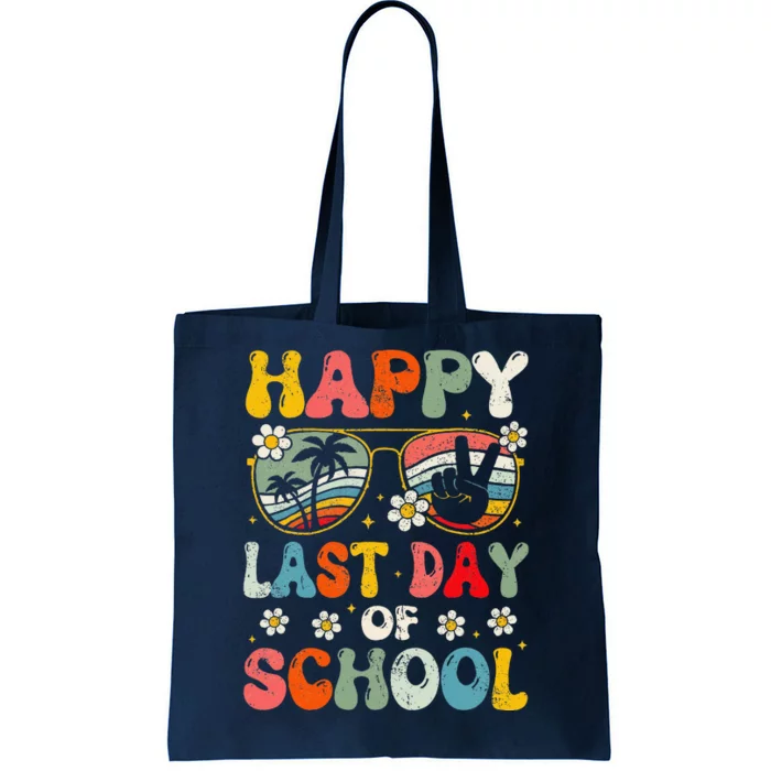 Retro Happy Last Day Of School Teacher Student Hello Summer Tote Bag