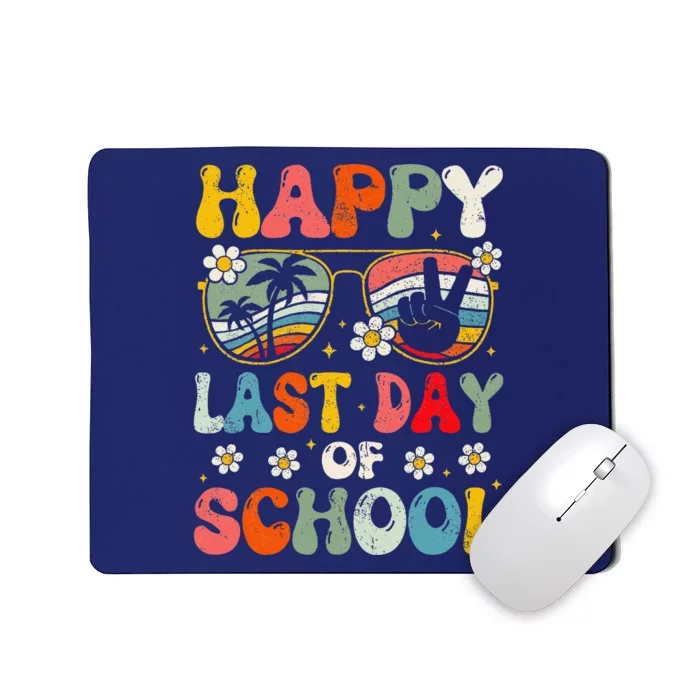 Retro Happy Last Day Of School Teacher Student Hello Summer Mousepad