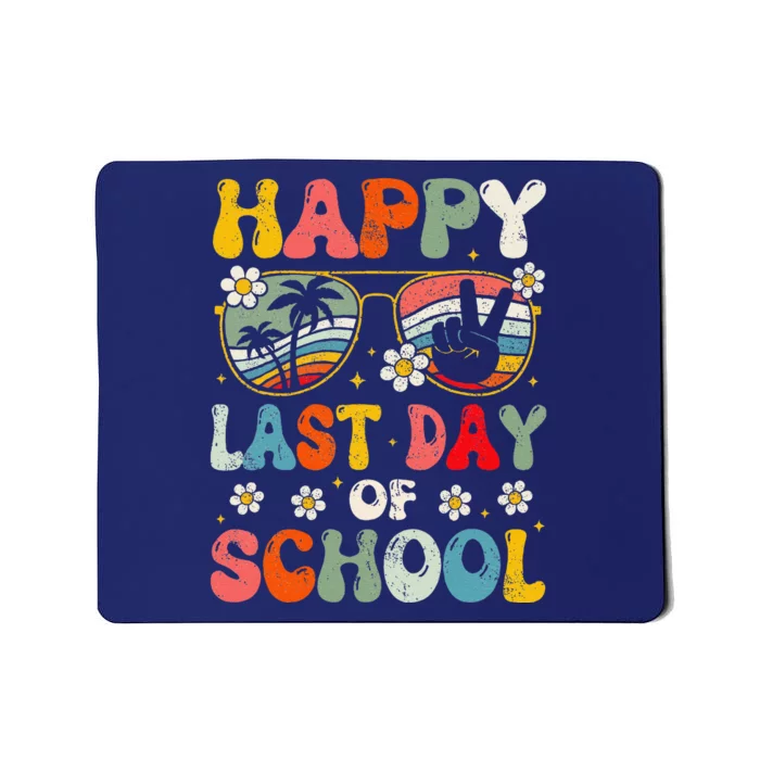 Retro Happy Last Day Of School Teacher Student Hello Summer Mousepad