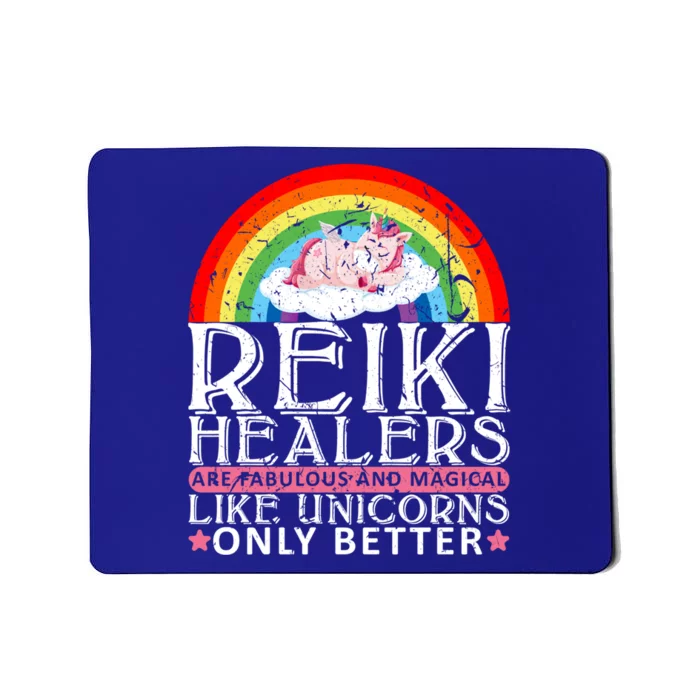 Reiki Healer Like Unicorns Only Better Rainbow Gift Mousepad