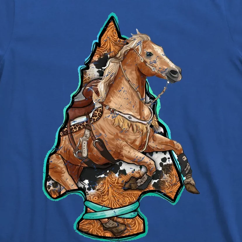 Retro Horse Lovers Cow Print Cow Western Country Cow Great Gift T-Shirt