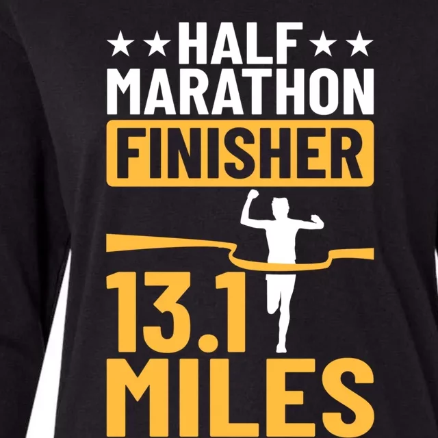 Running Half Marathon Finisher Half Marathoner Half Marathon Gift Womens Cotton Relaxed Long Sleeve T-Shirt