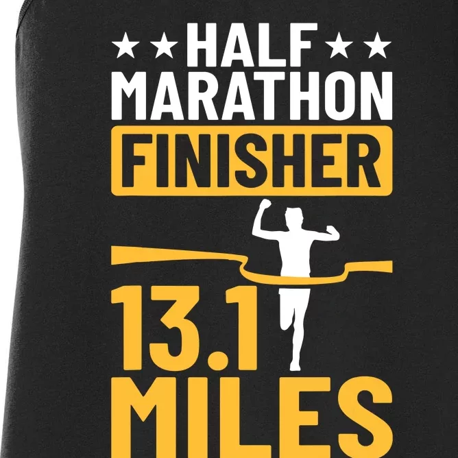 Running Half Marathon Finisher Half Marathoner Half Marathon Women's Racerback Tank