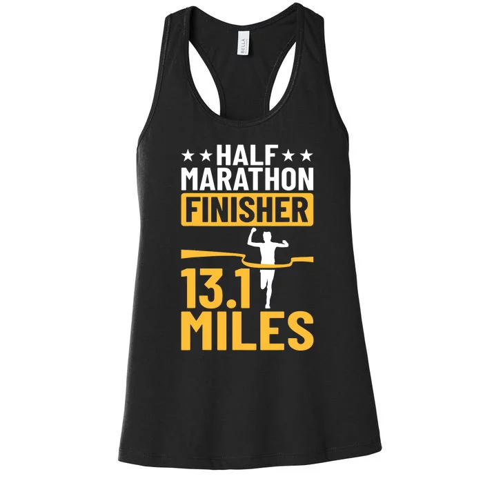 Running Half Marathon Finisher Half Marathoner Half Marathon Women's Racerback Tank